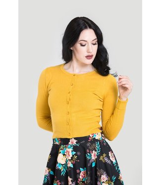 Hell Bunny Paloma Cardigan - Mustard