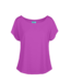 LaLaMour Loose Shirt Plain - sparkling grape