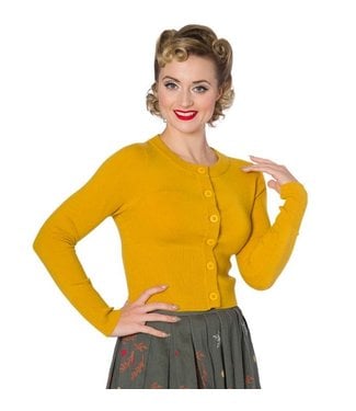 Banned Dolly Cardigan - Mustard