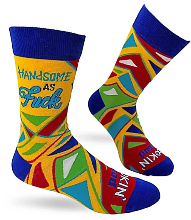 Handsome as fuck Men's socks