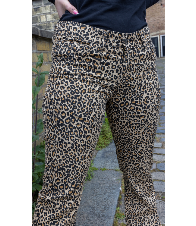 Flared Pants - Leopard print