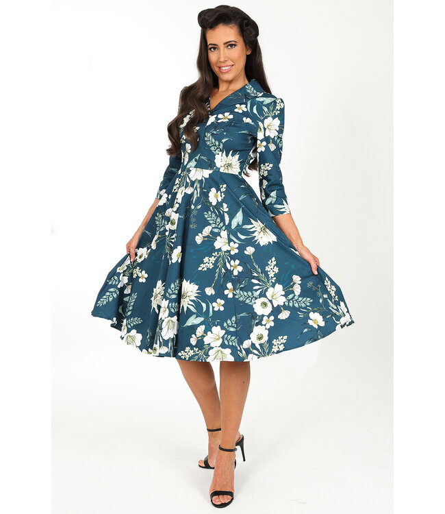 Petal Floral Swing Dress