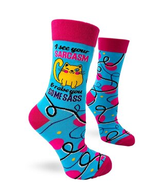 Fabdaz I See Your Sarcasm & Raise You Some Sass socks