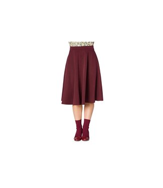 Banned Sophisticated swing skirt - aubergine