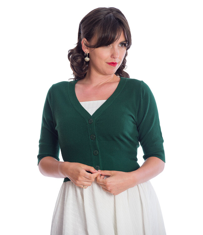 Sweet Dreamer cardigan - Bottle Green