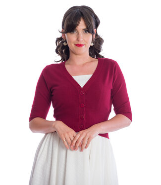 Banned Sweet Dreamer cardigan - Dark Red