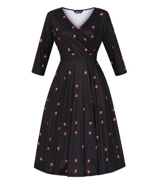 Lady V Lyra dress - Red Bus