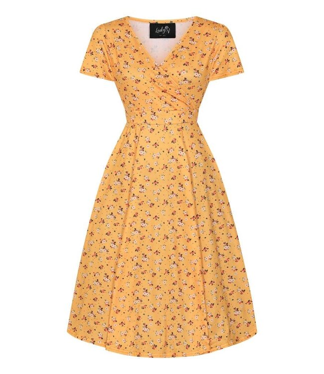 Lyra dress - Yellow Ditsy