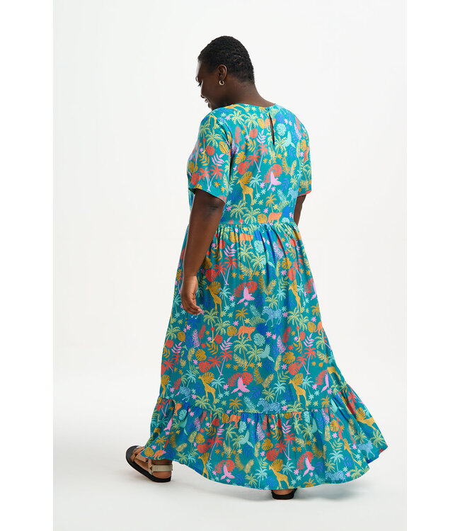 Vicky maxi dress - rainbow jungle
