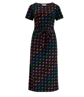 Sugarhill Brighton Flissy Jersey Midi Dress - Undulating Waves