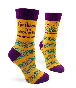 Fabdaz Go away I'm introverting socks