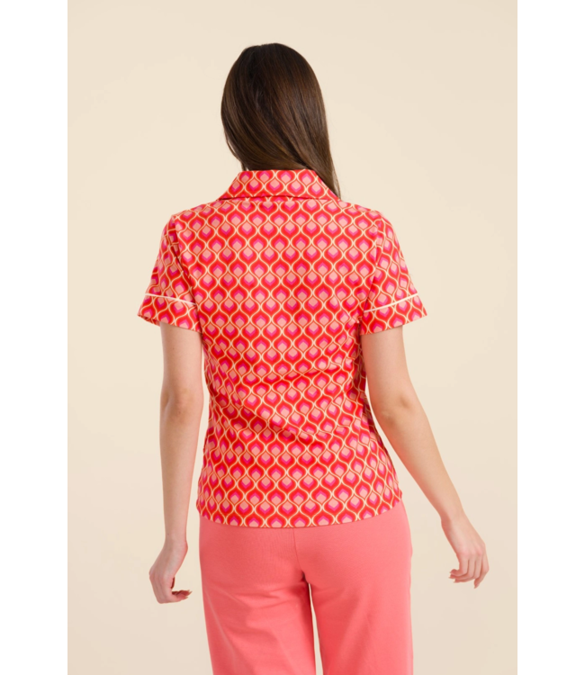 Sara blouse short sleeve - Retro touch