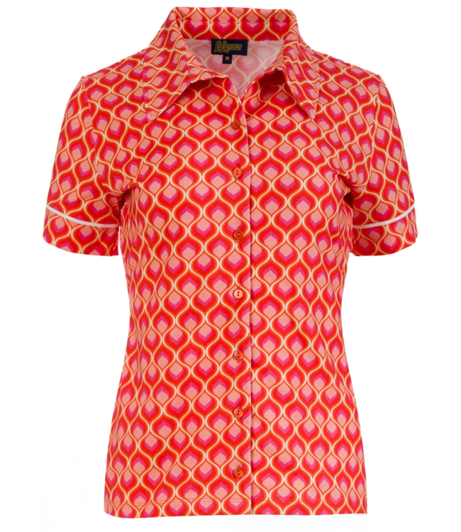 Sara blouse short sleeve - Retro touch