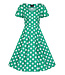 Hearts & Roses Nina Polka Dot Swing Dress
