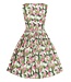 Collectif Candice Palm Blush Floral Swing Dress
