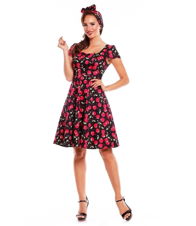 Claudia dress in Cherry
