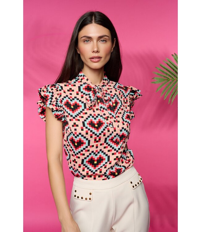 Pixel Hart Top