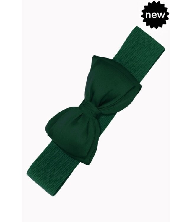 Bow Belt - Bottle Green