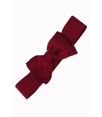 Banned Bow Belt - Burgundy