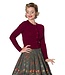 Banned Dolly Cardigan - Burgundy