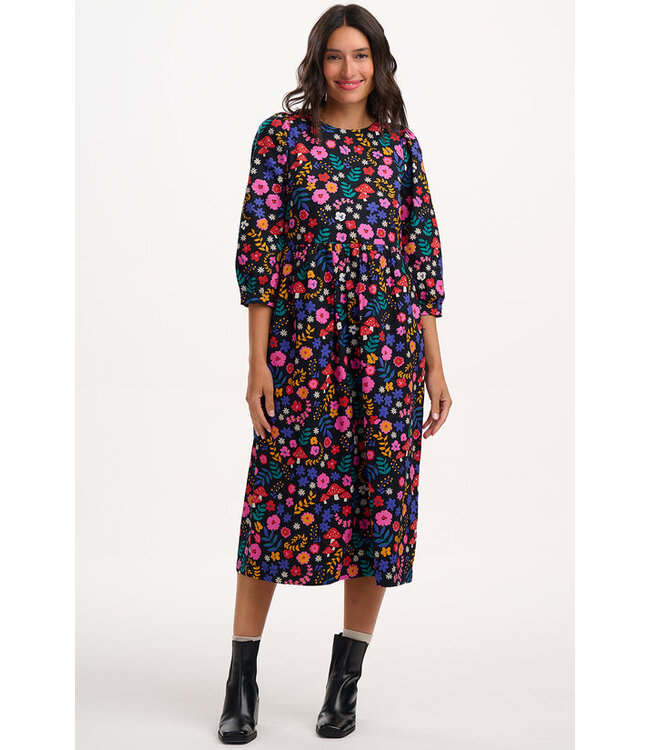 Maria midi dress - toadstool floral