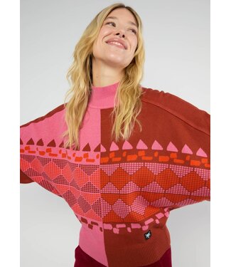 Blutsgeschwister Diamond Loom Egg - chunky pullover pink