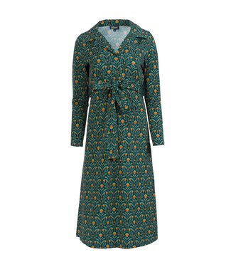LaLaMour Marilyn dress - barock flower green