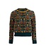 LaLaMour Knitted cardigan - Barok flowers