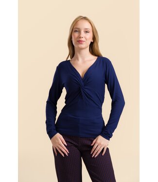 LaLaMour Angela Top - plain bue