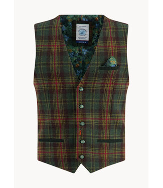 A Fish Named Fred Waistcoat tartan wool