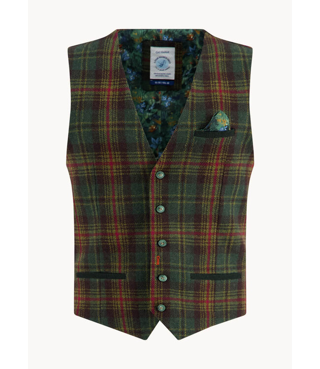Waistcoat tartan wool