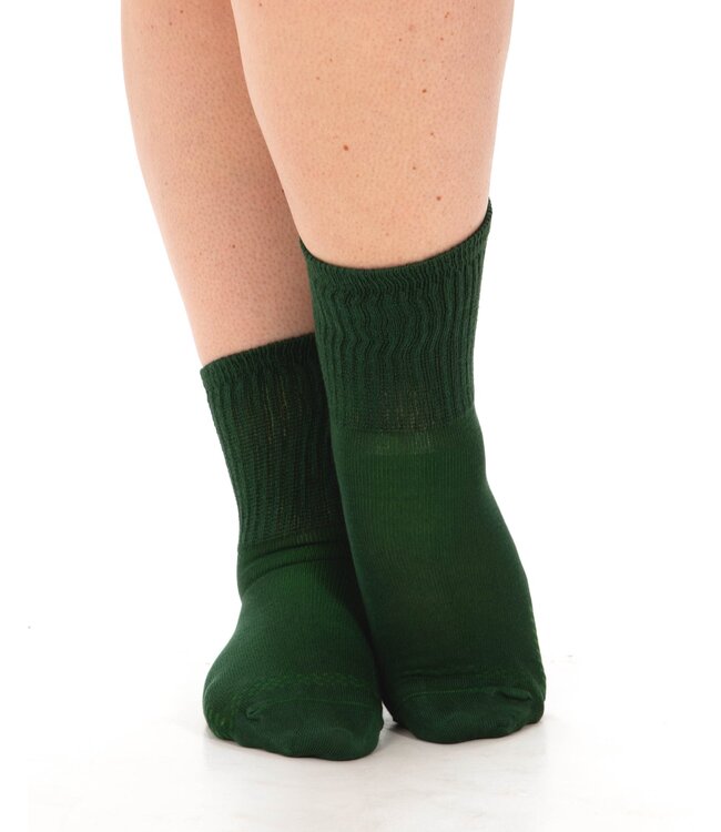 Extra Wide Bamboo Super Soft Socks | Forest Green