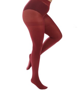 Pamela Mann 90 Denier Curvy Tights Burgundy
