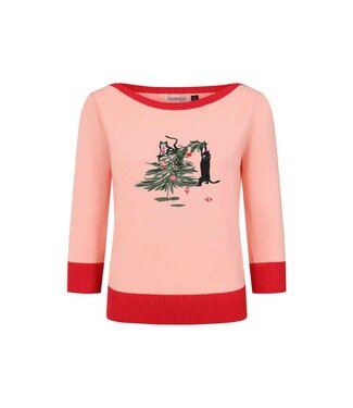 Banned Pink Kiki puuurfect Christmas jumper