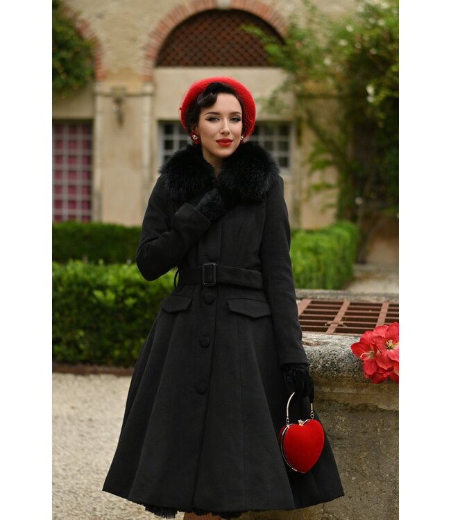 Matilda Swing Coat in Zwart