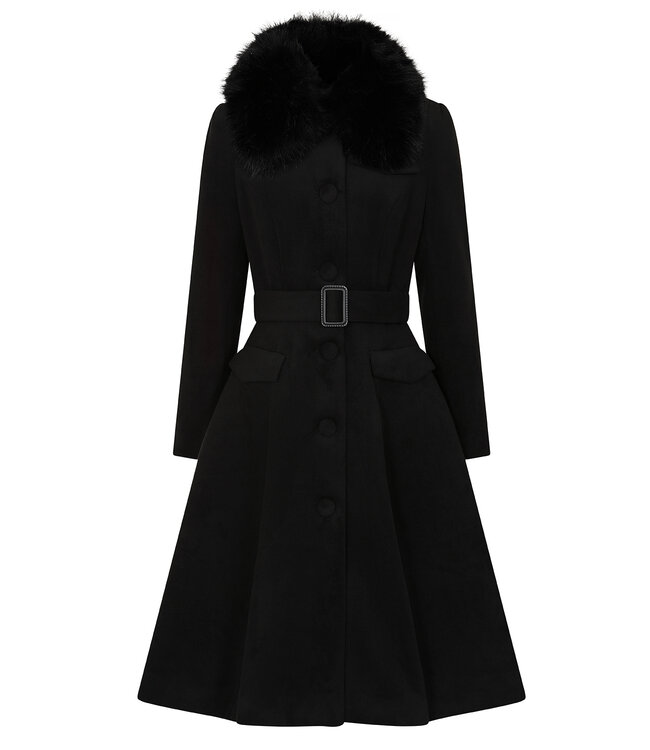 Matilda Swing Coat in Black