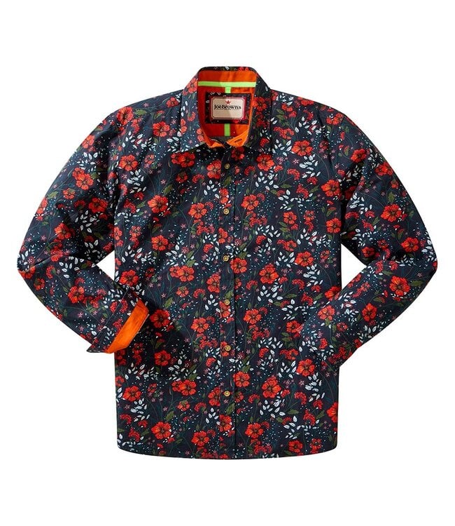 Winter Floral Long Sleeve Shirt