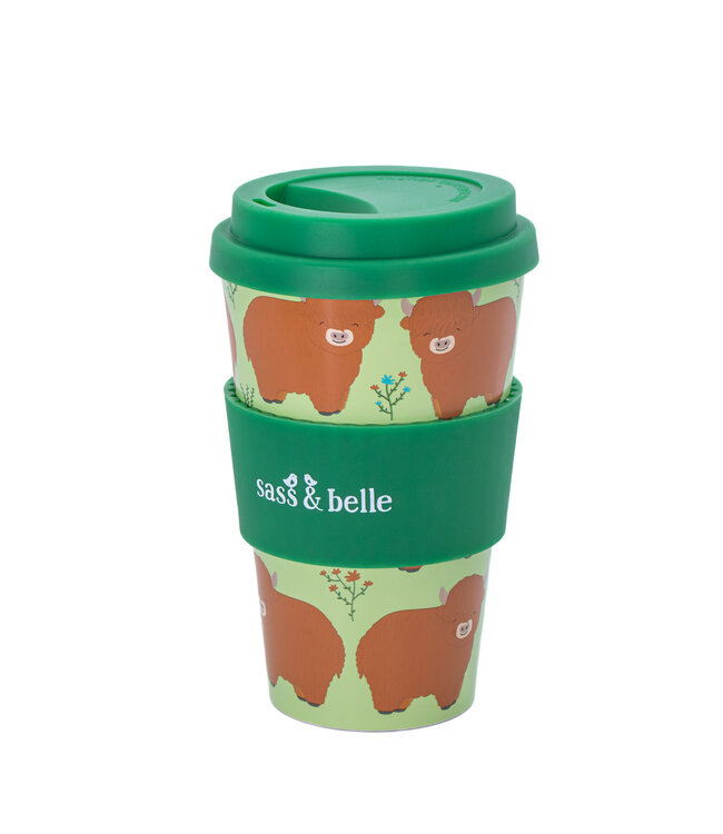 Highland Cow Travel Coffee Cup