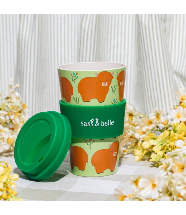 Highland Cow Travel Coffee Cup