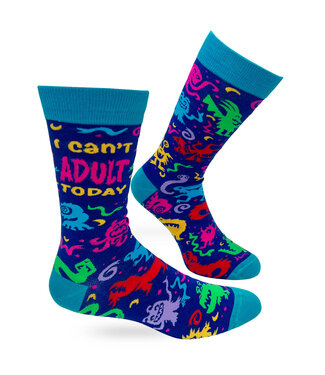 Fabdaz I can't adult today Men's socks