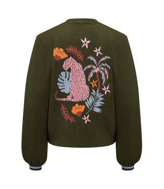 Sugarhill Brighton adrian cardigan - leopard jungle