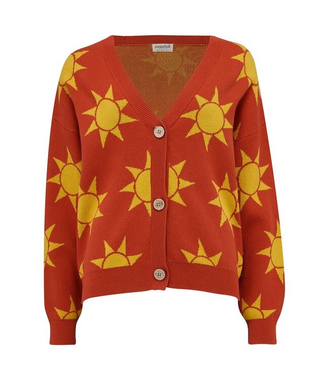 Angelica V-neck Cardigan Canyon Sunshine