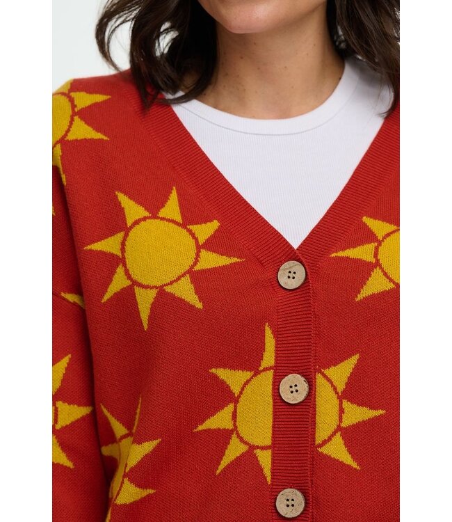 Angelica V-neck Cardigan Canyon Sunshine