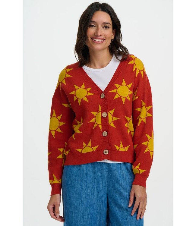 Angelica V-neck Cardigan Canyon Sunshine