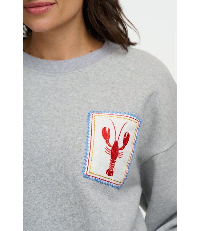 Eadie Relaxed Sweatshirt - Lobster