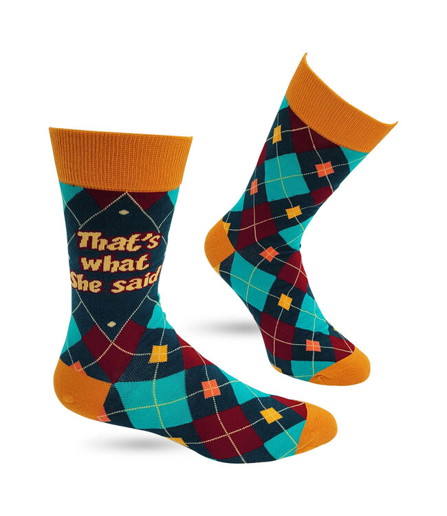 That's What She Said mens socks