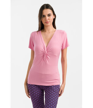 LaLaMour Angela Top Short Sleeve - Plain Pink
