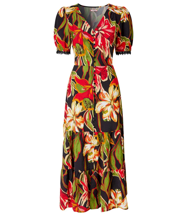 Maxi-jurk met de helderste bloemen