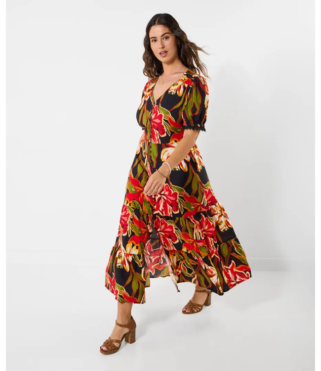 Maxi-jurk met de helderste bloemen