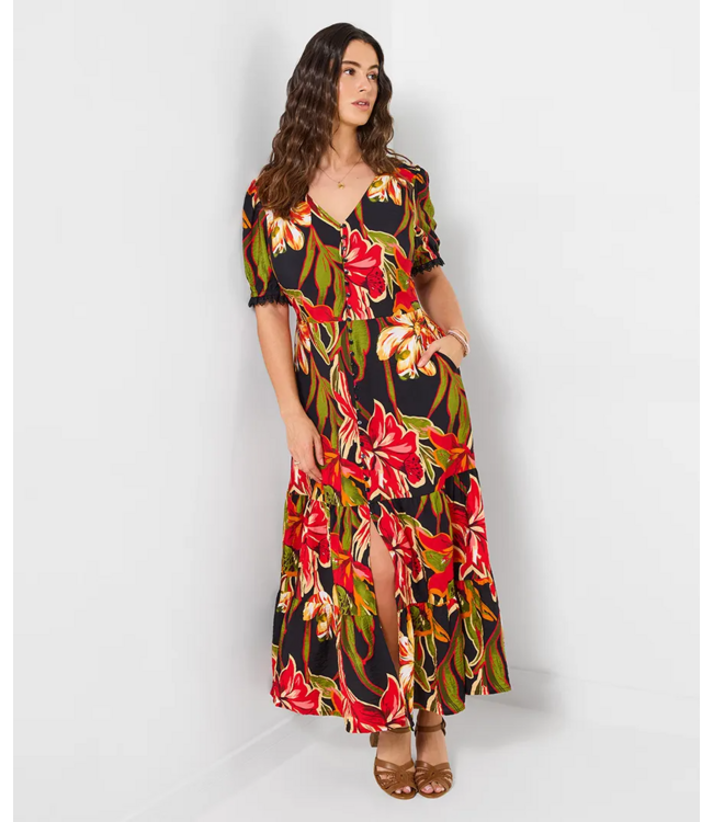 Maxi-jurk met de helderste bloemen